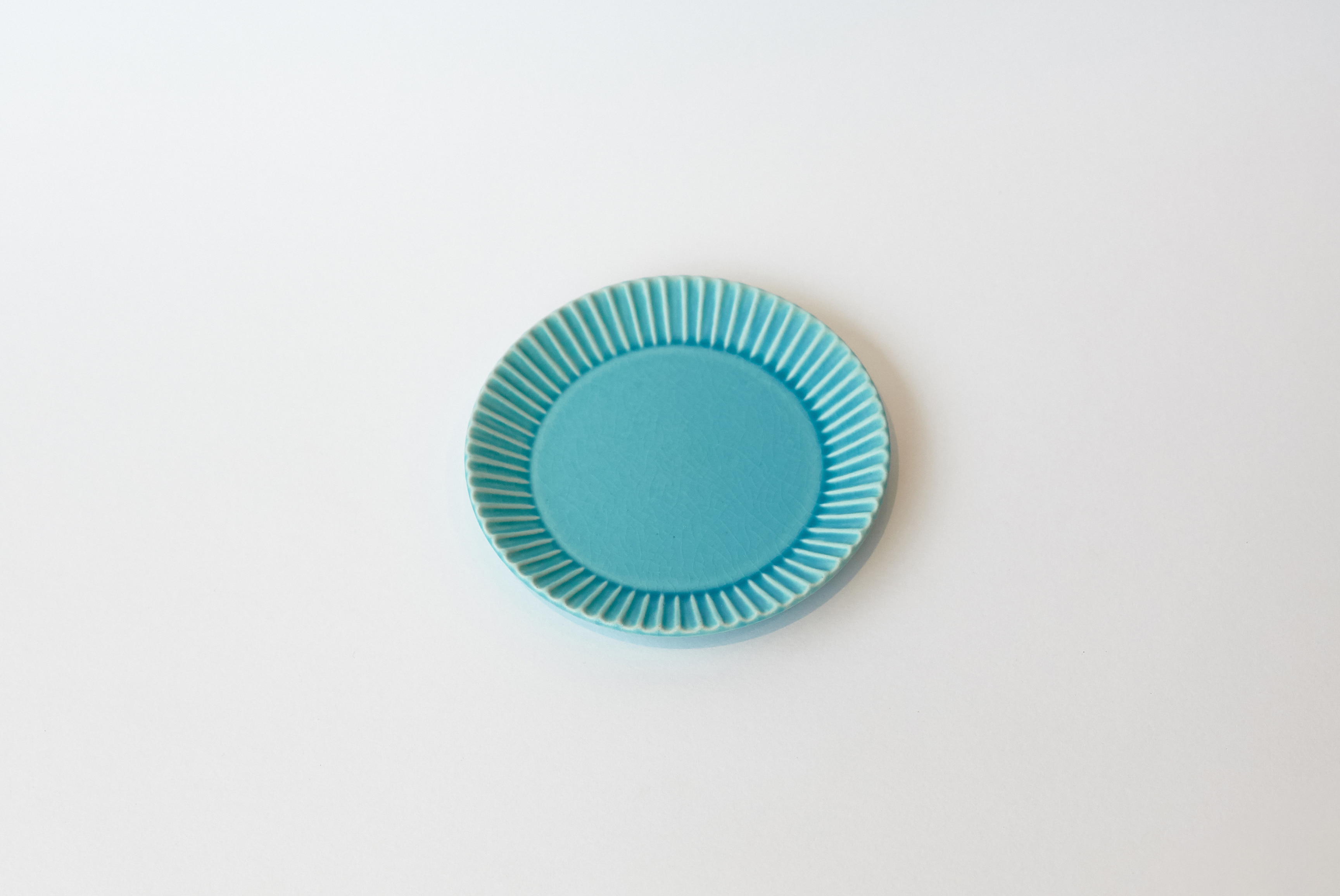 Sakuzan Stripe Plate S ( Turquoise )